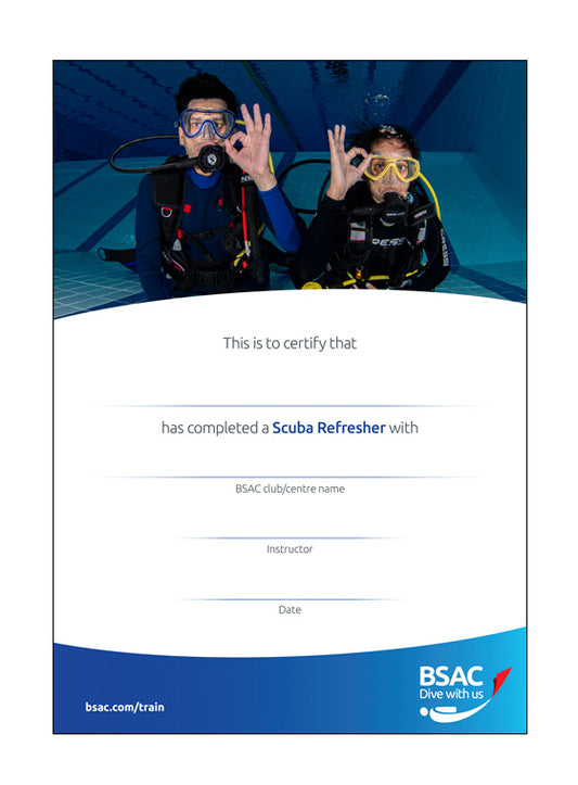 Scuba Refresher Certificate