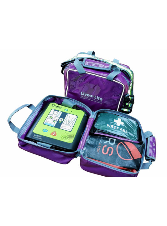 Combined diving - first aid, trauma and AED in bag