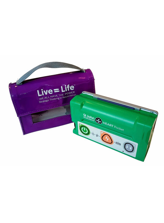 Pocket AED - Small, robust 650g mobile phone size
